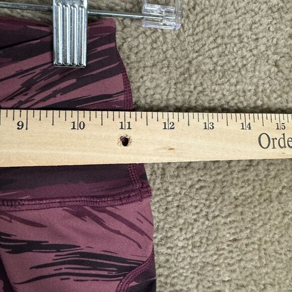 Alphalete Surface Legging Womens XS Burgundy Camo Pocket High Rise Gym Training - Picture 6 of 11